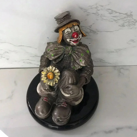 Argenti Hand Painted Silver Clown Italy - Picture 4 of 8
